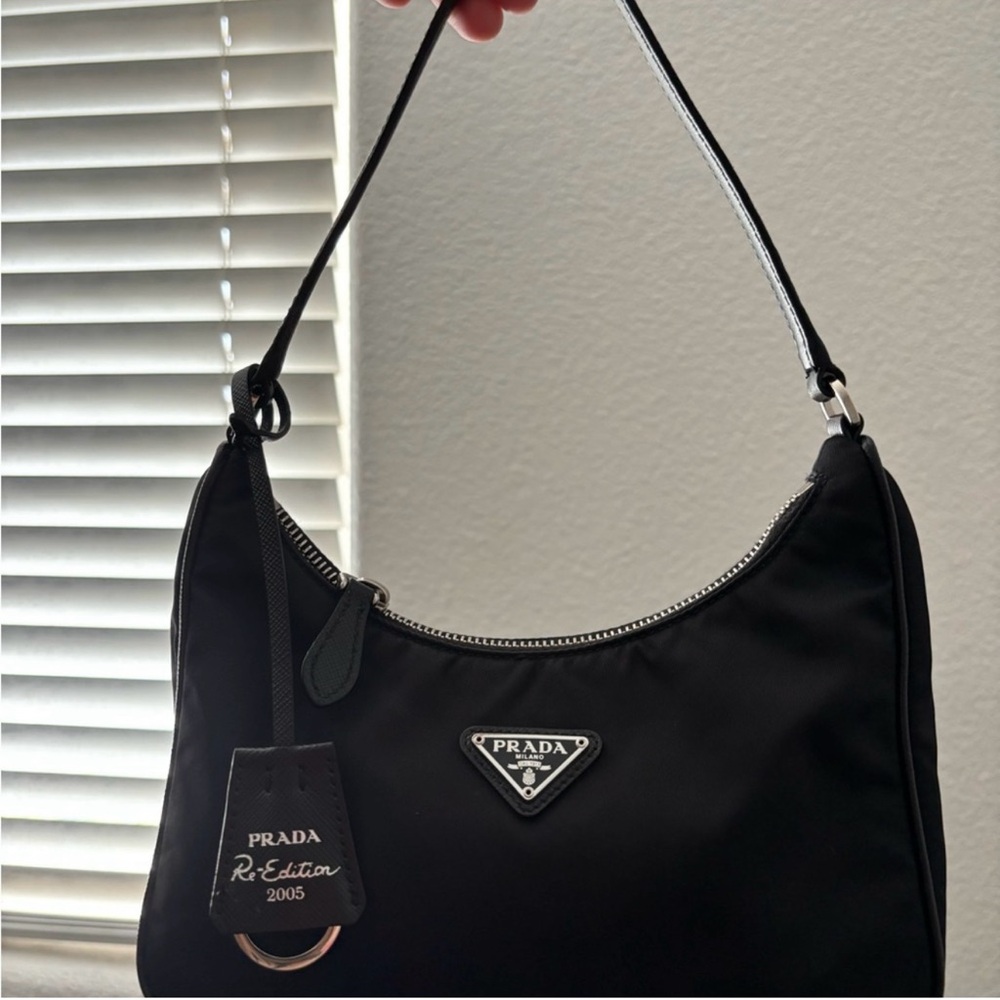 Prada Black Nylon Shoulder Bag